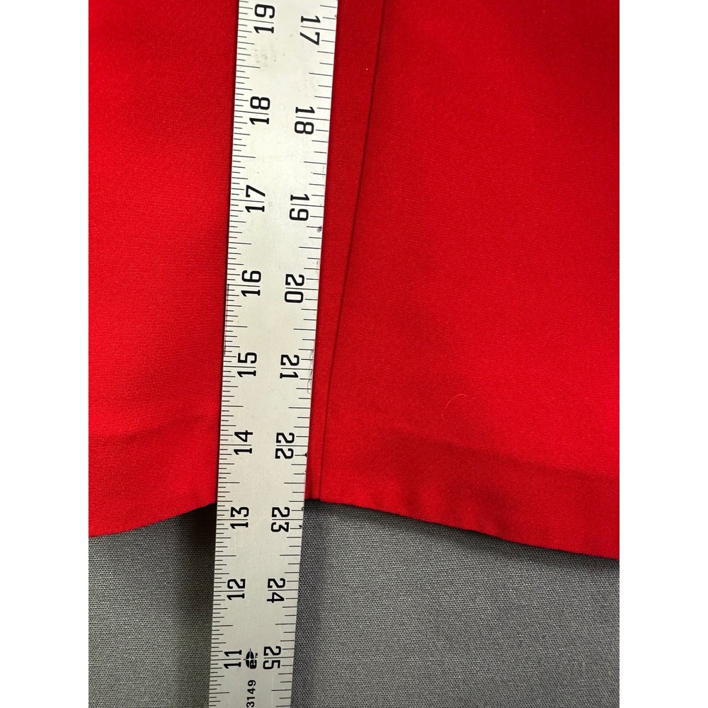 Plaza South Red Wrap Jacket Embroidered Trim Side Tie Blazer Size 8 0225445 - Picture 12 of 14